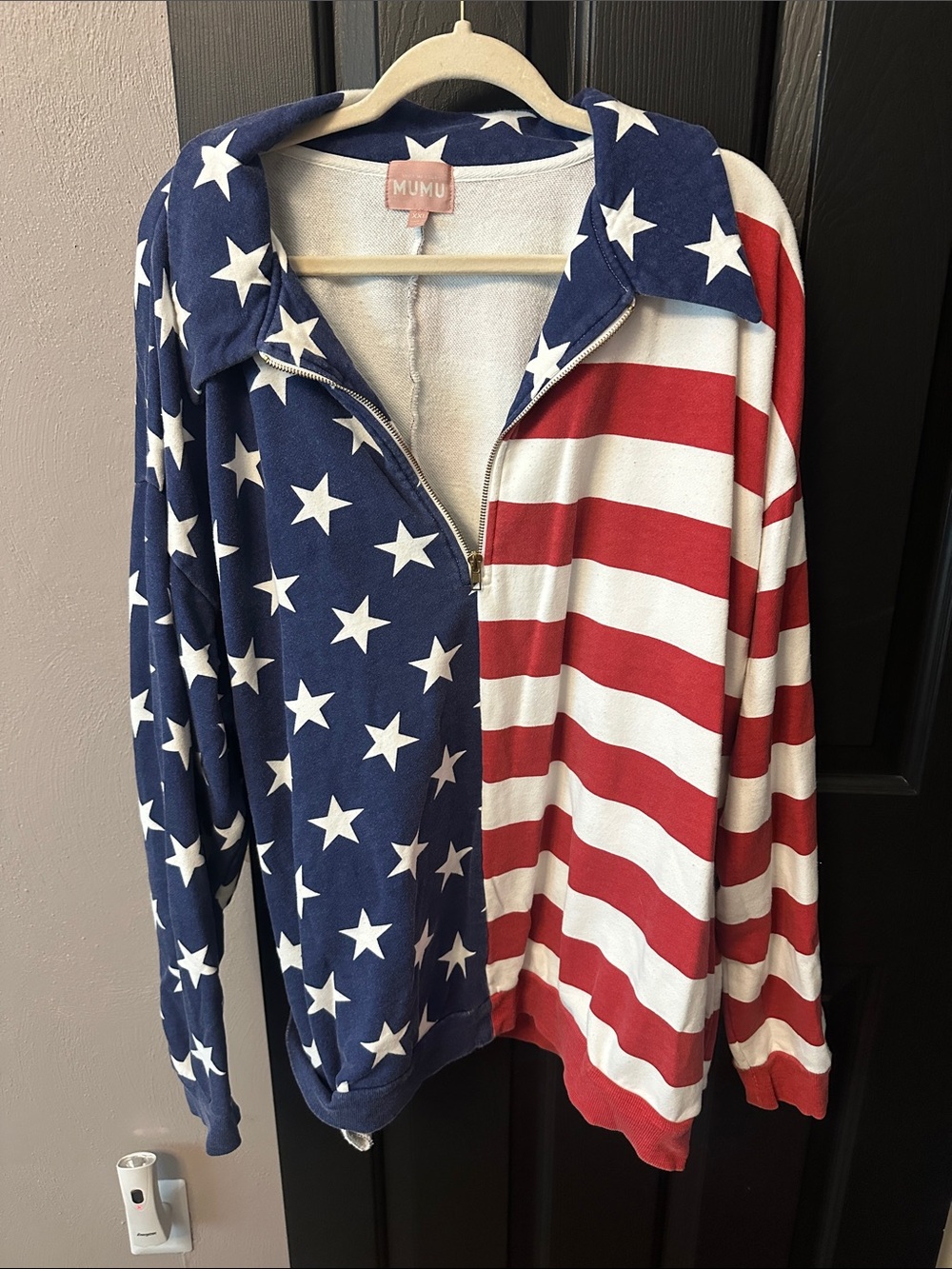 Women’s Red, White & Blue Star-Spangled Zip Hoodie